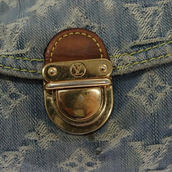 LOUIS VUITTON Monogram Denim Mini Preity Shoulder Bag Blue M95050 Auth 133187 - Picture 8 of 16